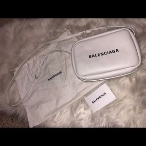 Balenciaga White Everyday Camera Bag